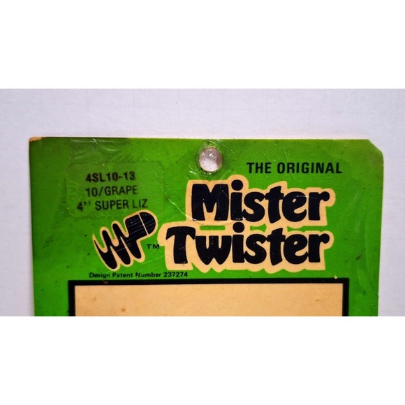 VINTAGE MISTER TWISTER 10 CT. GRAPE 4" SUPER LIZARD FISHING LURES NEW OLD STOCK - Picture 2 of 5